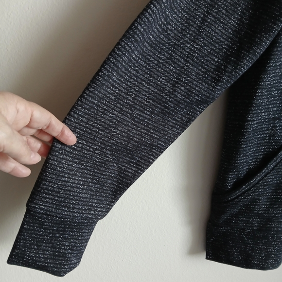 NWT Champion Women's Small Black Fleck Long Sleeve High Neck Hoodie - Picture 7 of 13